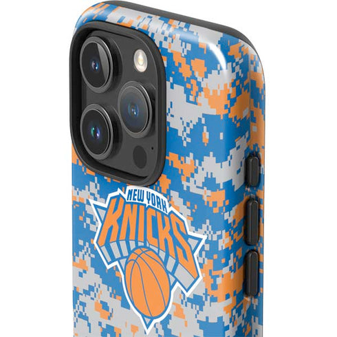NBA New York Knicks Digi Camo iPhone 16 Pro Max Impact Case
